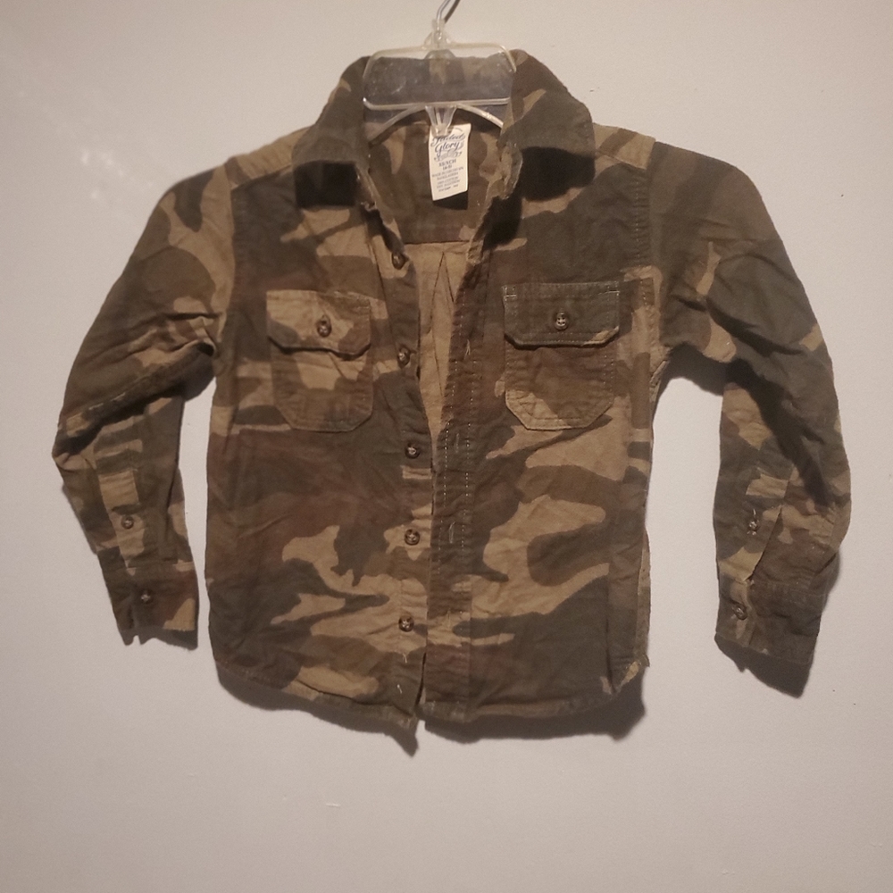 Camo kids flannel